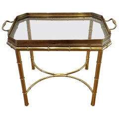 Mastercraft Brass Tray Table 10