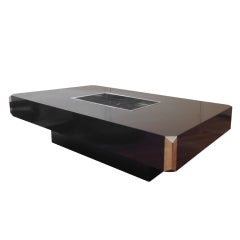 Rectangular Steel Coffee Table by Willy Rizzo Rectangular Steel Coffee Table by Willy Rizzo