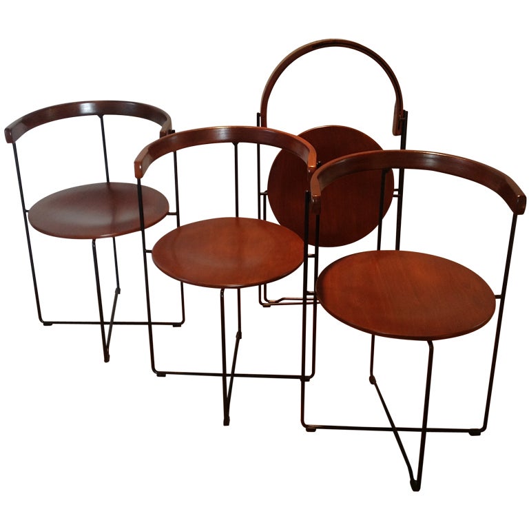 Ensemble de 4 chaises pliantes Soley de Valdimar Hardarson pour Kusck Co