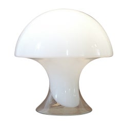 Lampe de table champignon de Murano par Vistosi