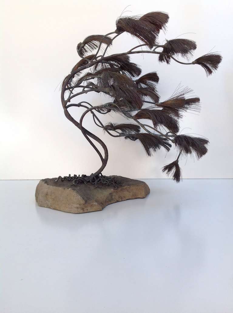 Copper Tree Sculpture by C Jere