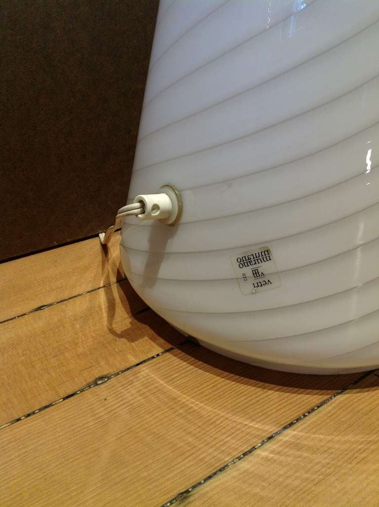 murano cone lamp