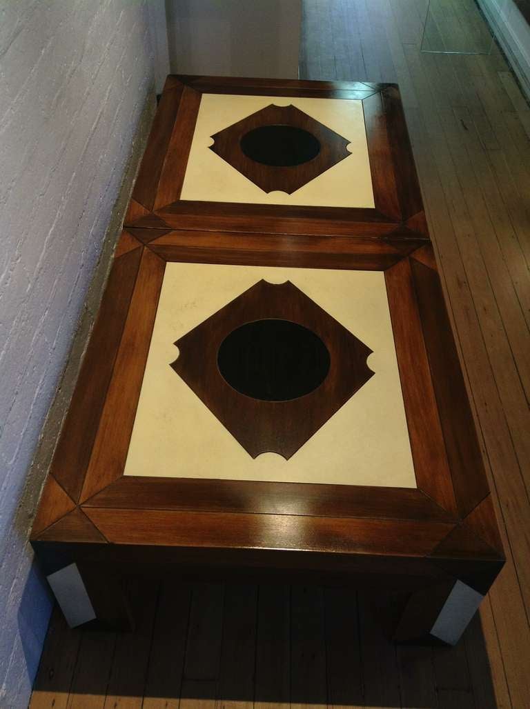  Wonderful rare  pair of Coffee/Cocktail Tables by Phyllis Morris from  1968 3