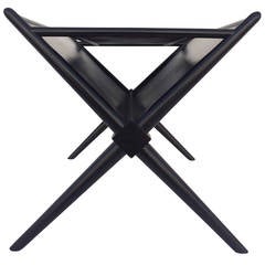 Black Lacquered Walnut Magazine Table by T.H. Robsjohn-Gibbings 11