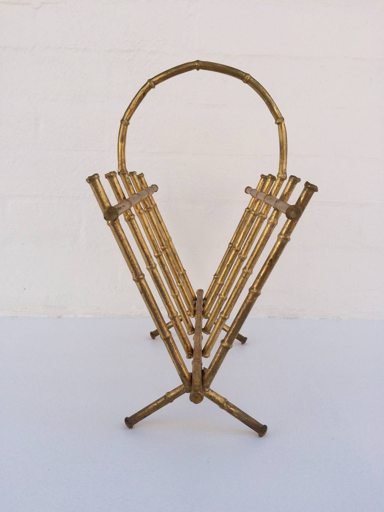 bamboo magazine rack