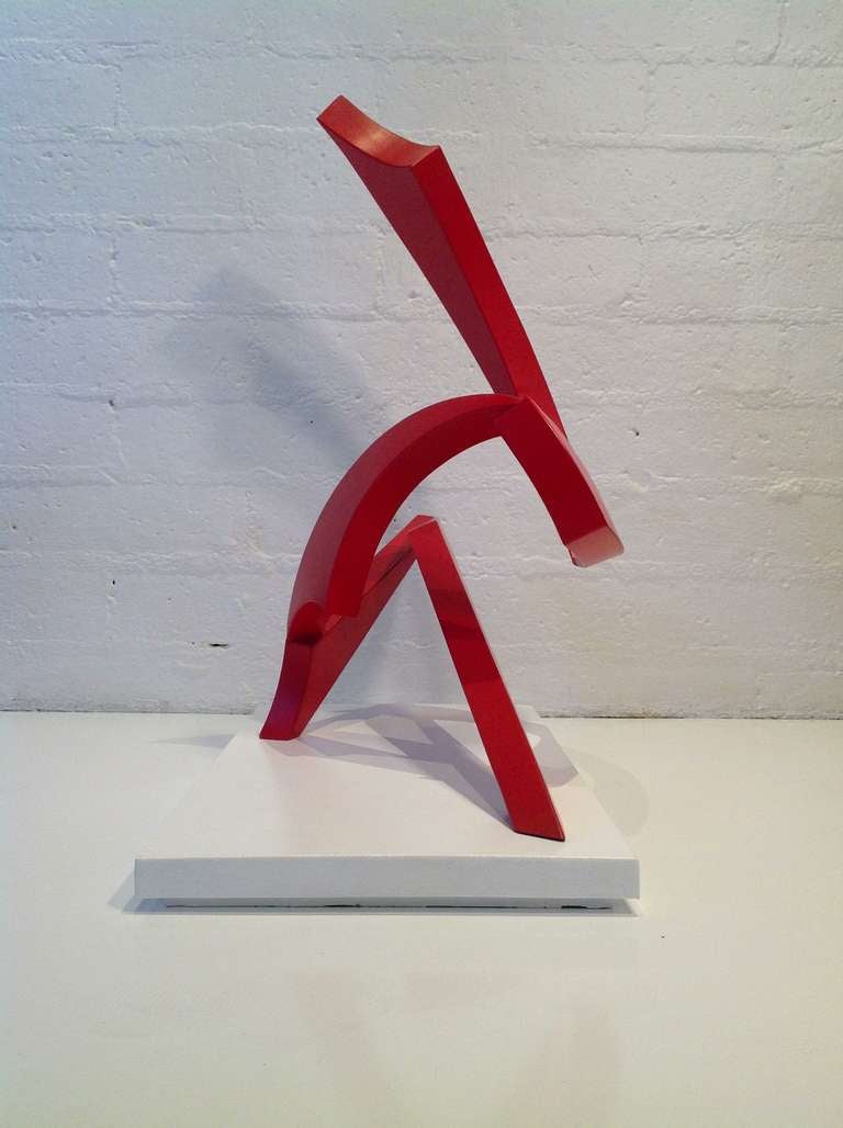 Contemporary Painted Steel Sculpture 