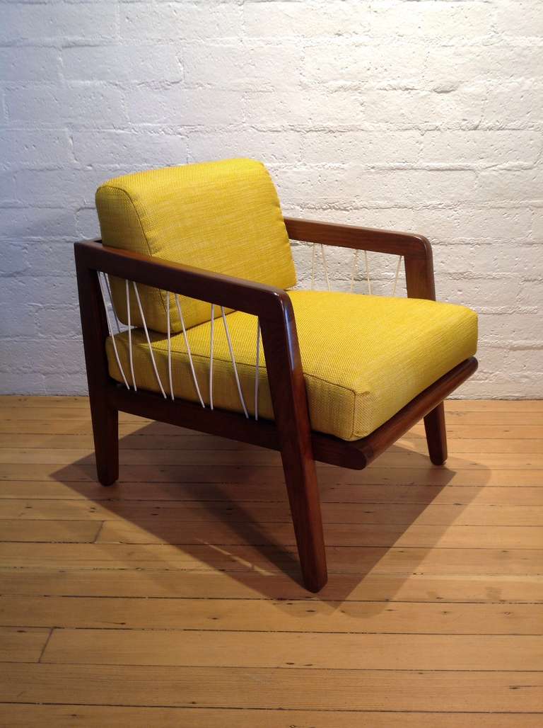 American Pair of Lounge Chairs Designed by Edward Wormley