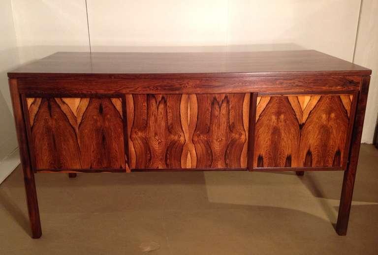 Danish Rosewood Desk designed by H.P. Hansen