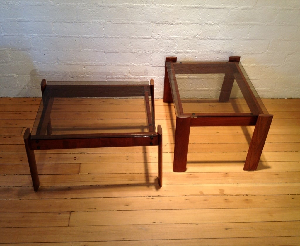 Brazilian A Pair Of Percival Lafer Side Tables