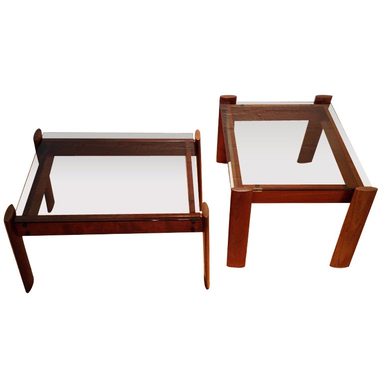 A Pair Of Percival Lafer Side Tables