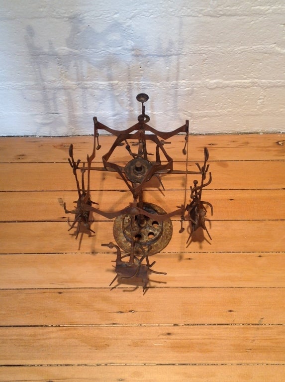 American 1950'S Merry Go Round Sculpture by Henry Bursztynowicz