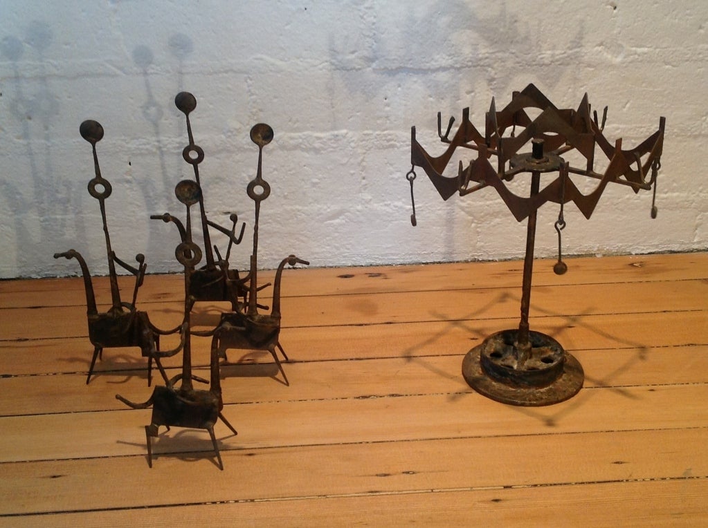 1950'S Merry Go Round Sculpture by Henry Bursztynowicz 1