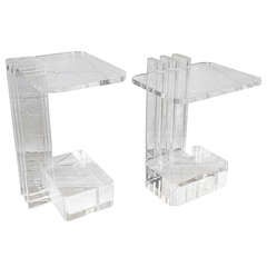 Les Prismatiques Acrylic Side Tables