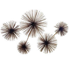 Curtis Jere Brass Wall Sculpture, Signed and Dated 1979