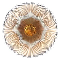 Beautiful Sunburst Wall Sculpture by Casa Devall