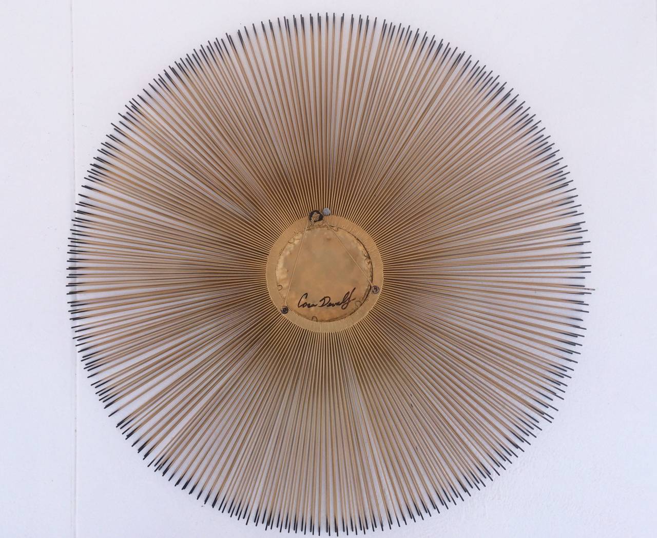 American Beautiful Sunburst Wall Sculpture by Casa Devall