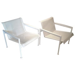 A pair of vintage Richard Schultz  1966 Lounge Chairs for Knoll