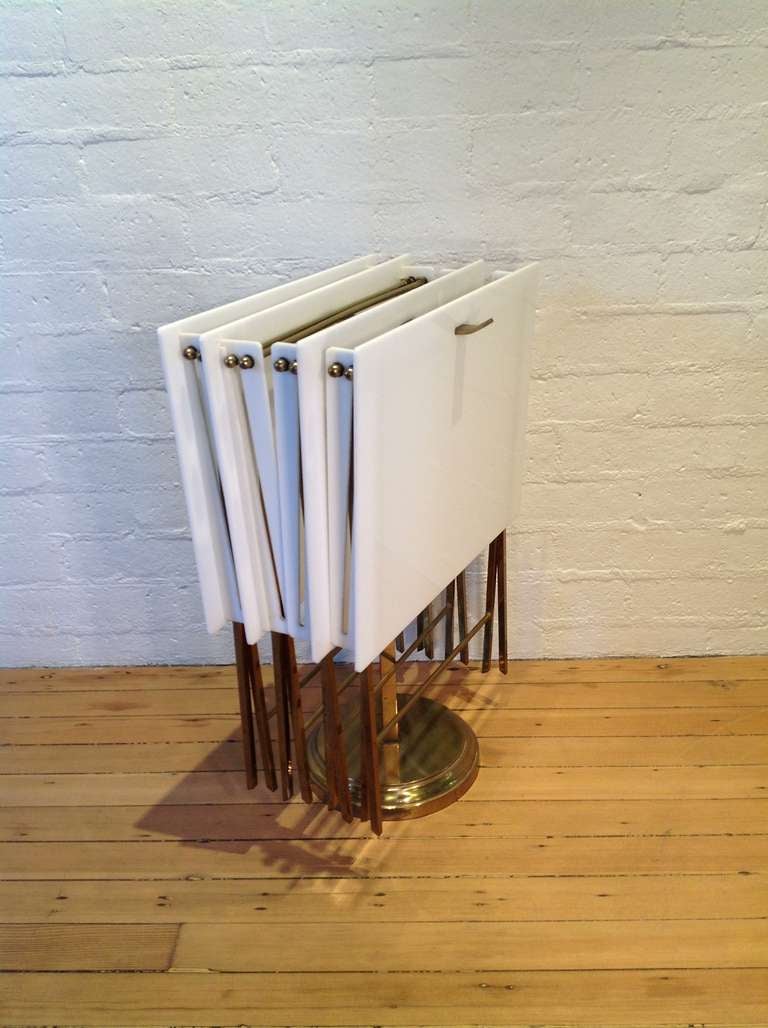 Late 20th Century Charles Hollis Jones Folding Tray Tables