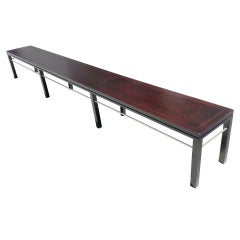 Gorgeous Eleven Foot Bench in the Style of Dunbar