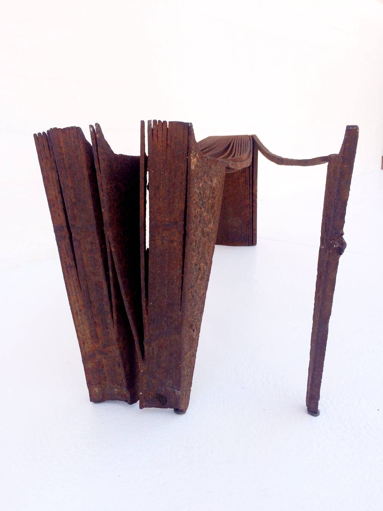 Brutalist Welded Steel Sculpture by California Artist Paul Kasper For Sale 2