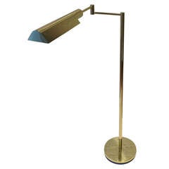 Adjustable Polished Brass Casella Floor Lamp