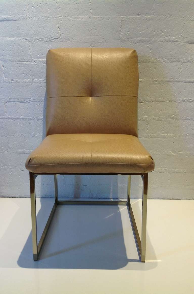 Mid-Century Modern Set of six Milo Baughman Dining Chairs