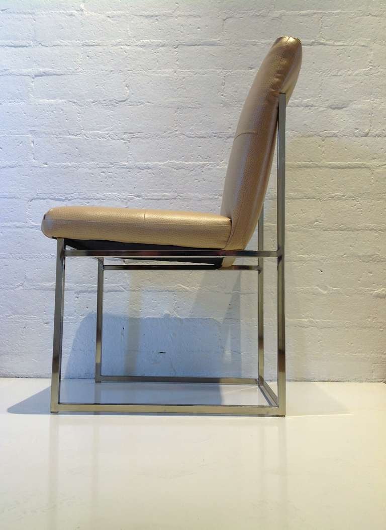 Mid-20th Century Set of six Milo Baughman Dining Chairs
