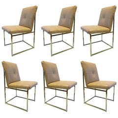 Set of six Milo Baughman Dining Chairs