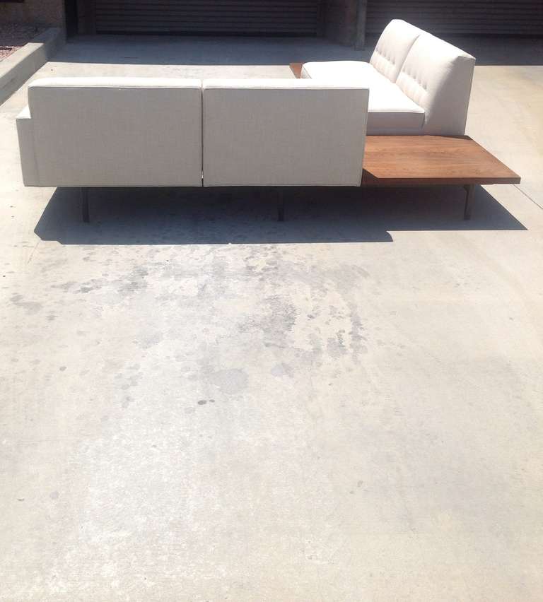 couch with built in table