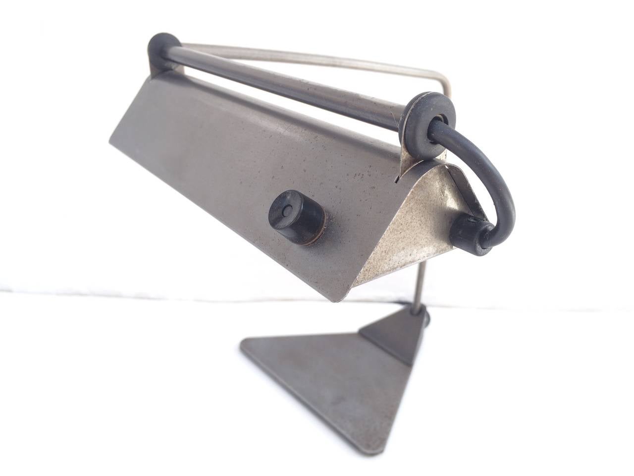 Ron Rezek Raw Steel Desk Lamp For Sale 2