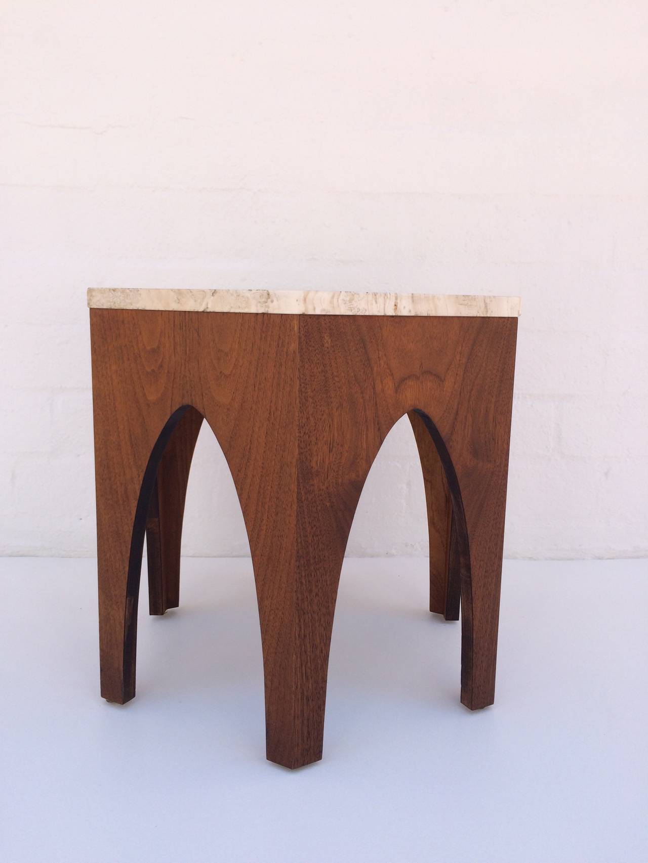 Mid-Century Modern Hexagon Occasional Table Designed by Harvey Probber