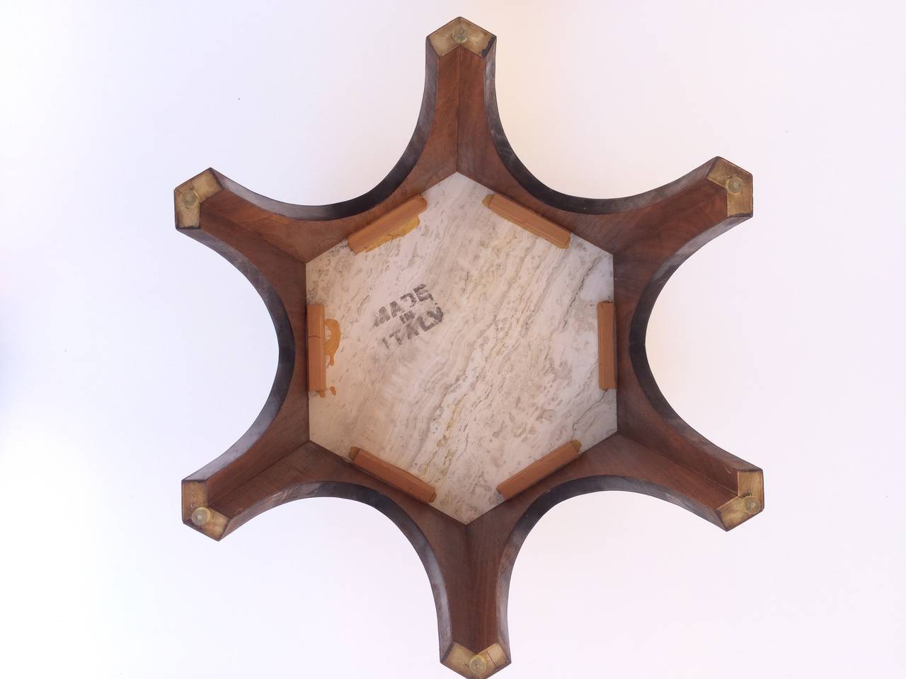 Mid-20th Century Hexagon Occasional Table Designed by Harvey Probber