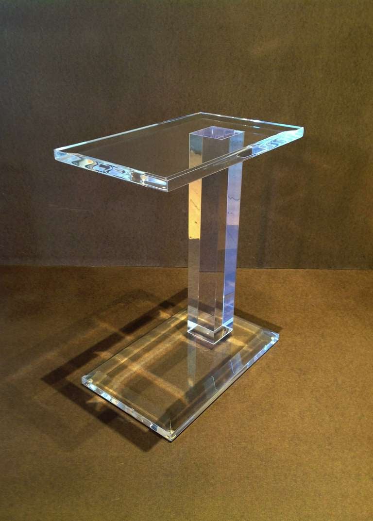 Design Acrylic Side Table elegant acrylic side table at 1stdibs 2
