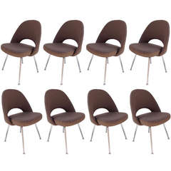 Set of Eight Saarinen Dining Chairs for Knoll