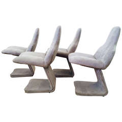 Set of Four Italian Dining Chairs Designed by Gastone Rinaldi for Rima 11