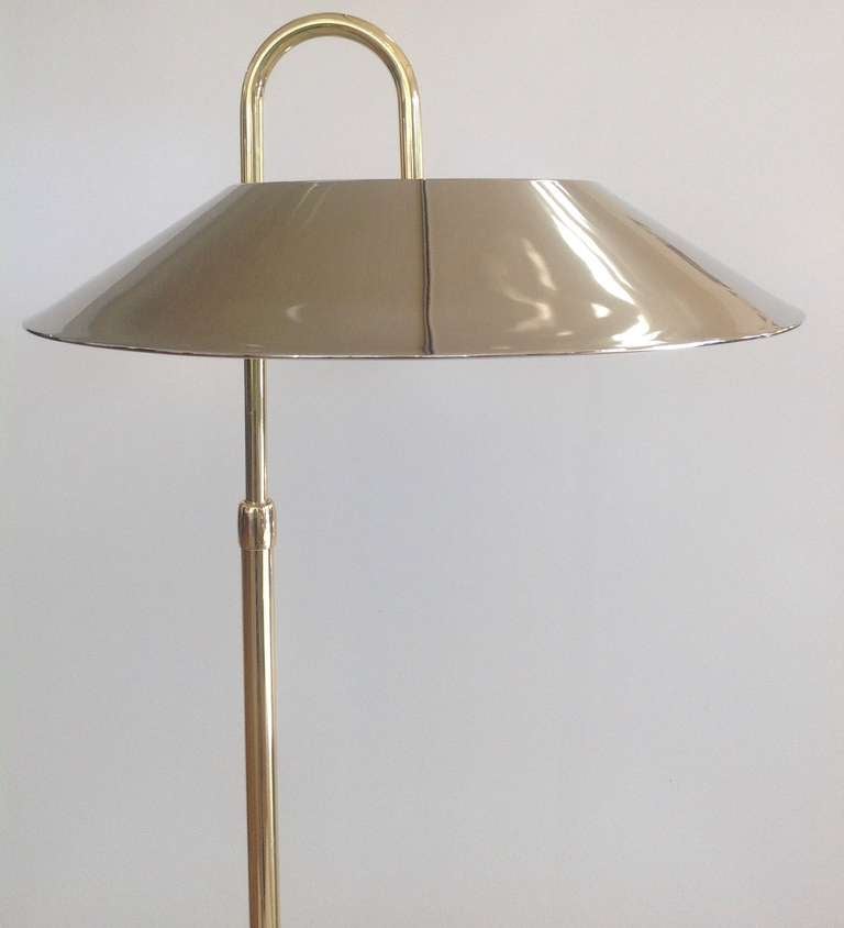 Polished Nickel Floor Lamp
