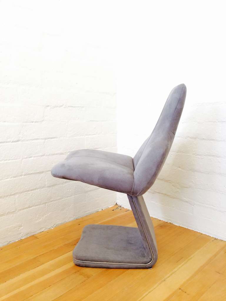 Late 20th Century Set of Four Italian Dining Chairs Designed by Gastone Rinaldi for Rima For Sale