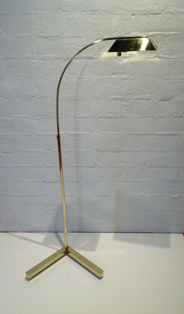 Polished brass Casella floor lamp..
Newly rewired.
Like new condition!