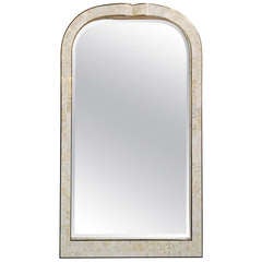 Tessellated Marble and Brass Inlay Mirror by Maitland-Smith