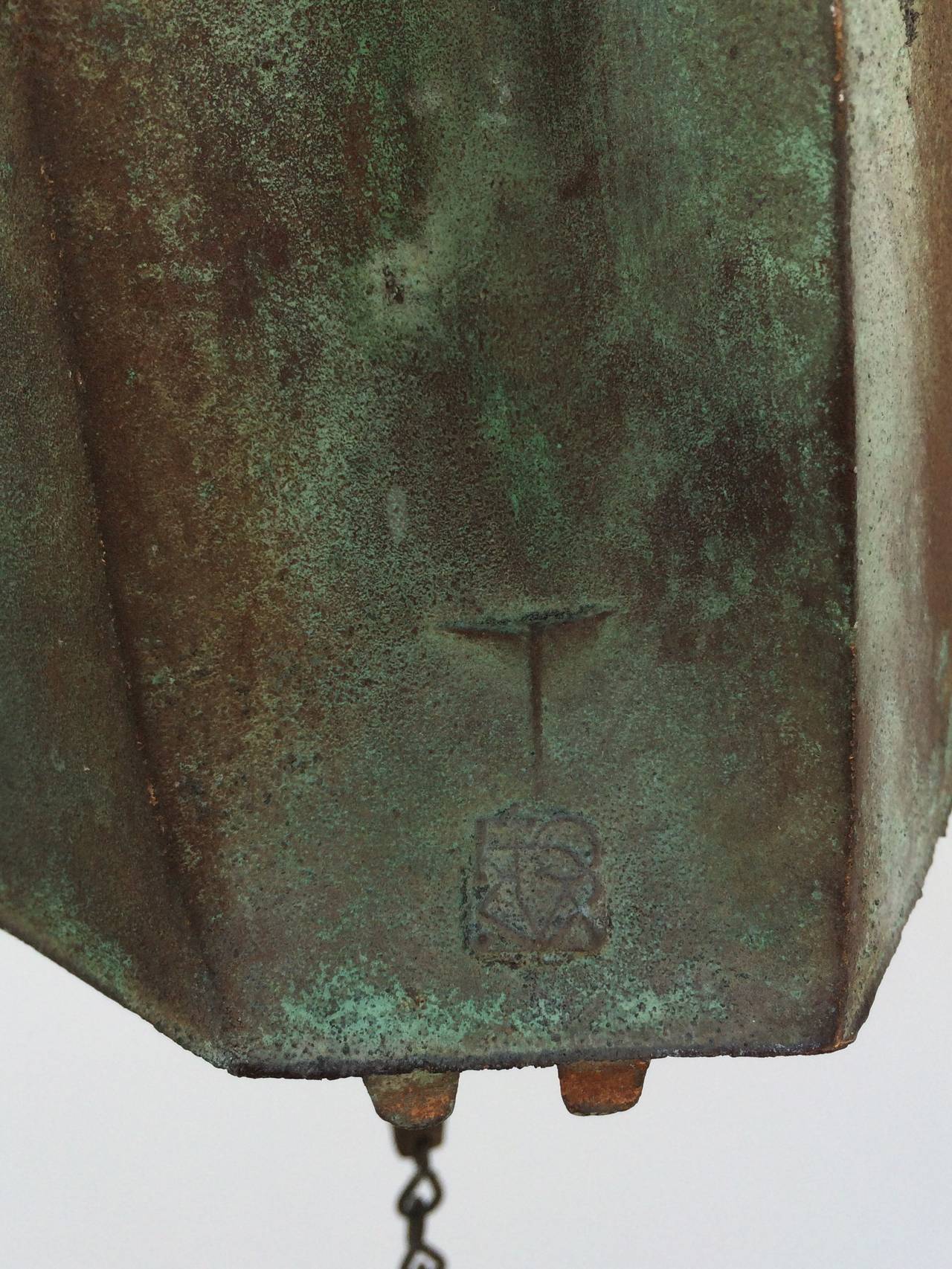 American Large-Scale Sculptural Bronze Wind Bell Designed by Paolo Soleri