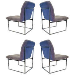 Set of four Milo Baughman Dining Chairs Set of four Milo Baughman Dining Chairs