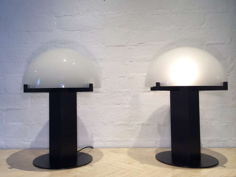 Pair of Ron Rezek Table Lamps In Excellent Condition In Palm Springs, CA