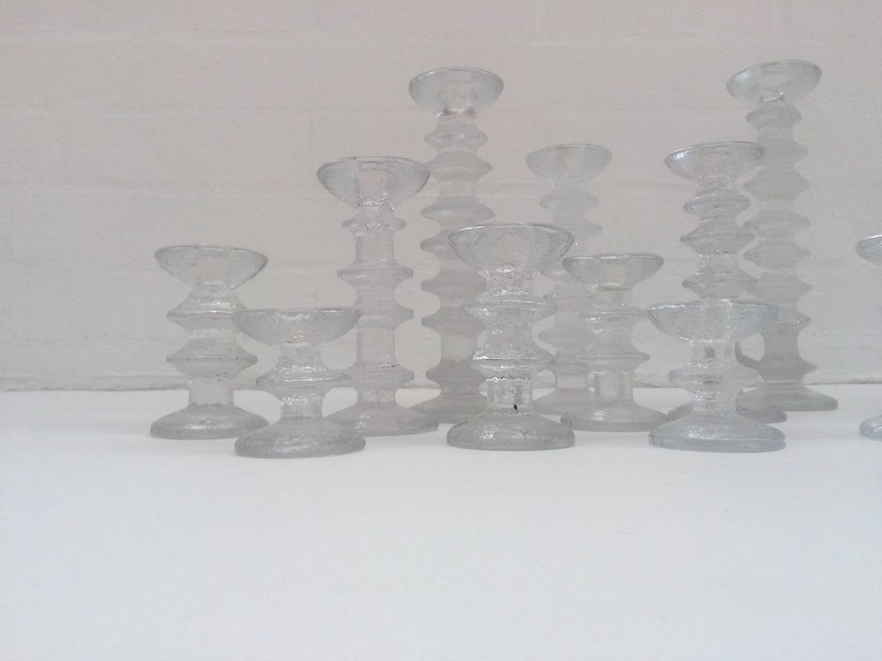 Mid-Century Modern Collection of 33 Festivo Candleholders by Timo Sarpaneva for Iittala