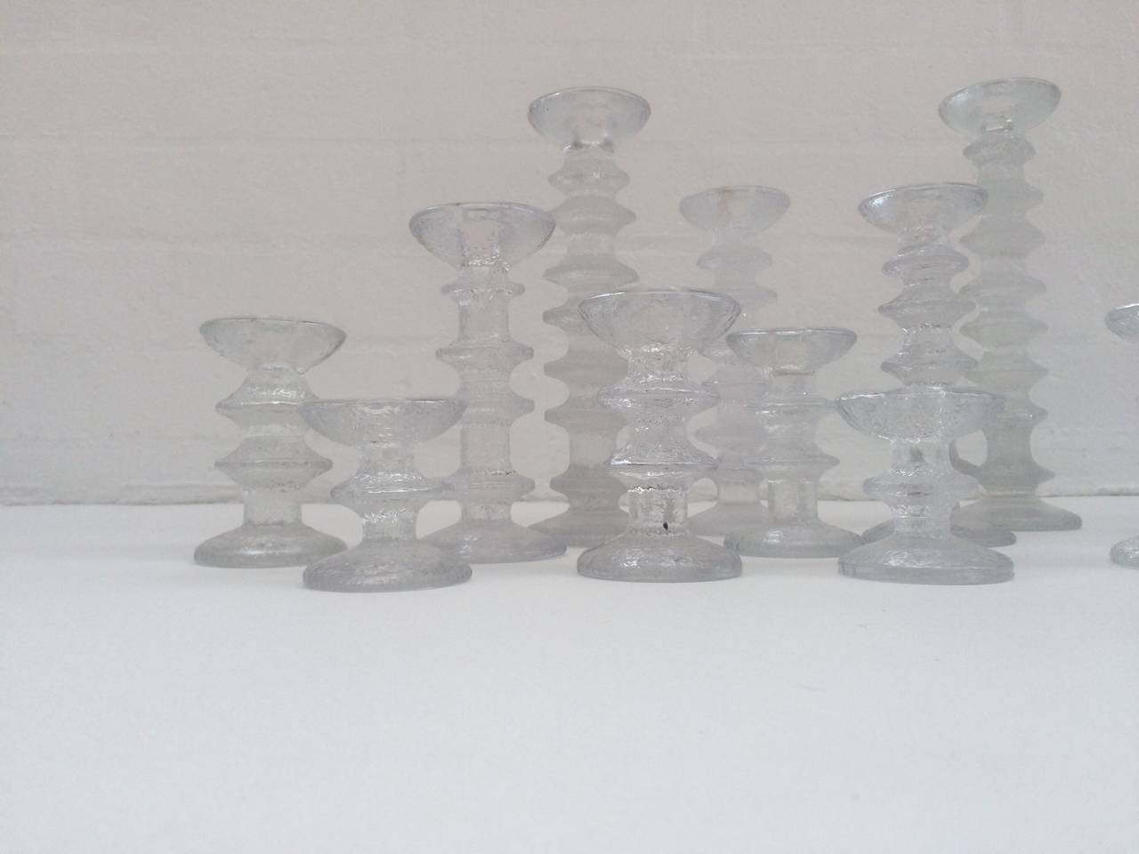 Finnish Collection of 33 Festivo Candleholders by Timo Sarpaneva for Iittala