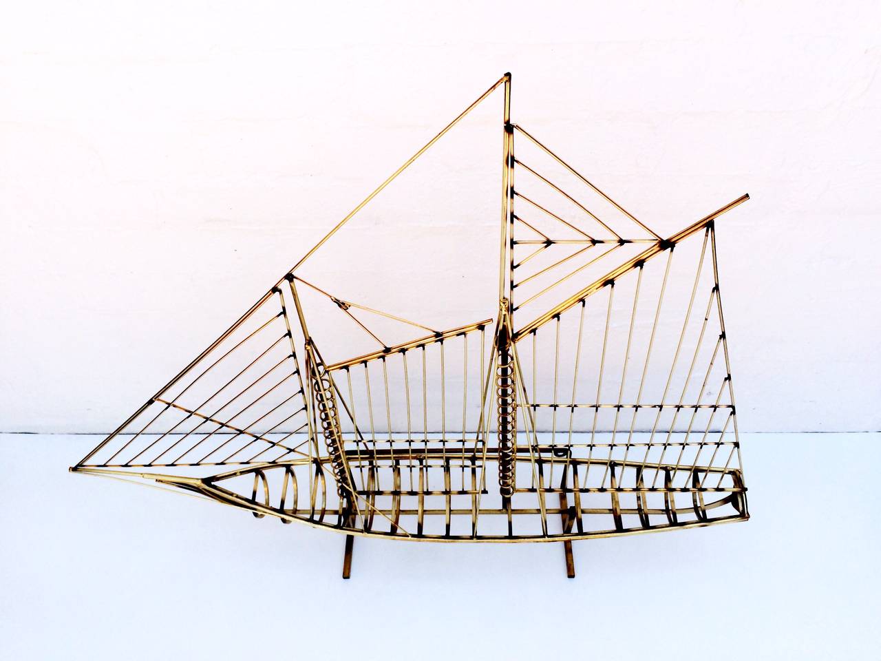 Large Brass Ship by Curtis Jere 2