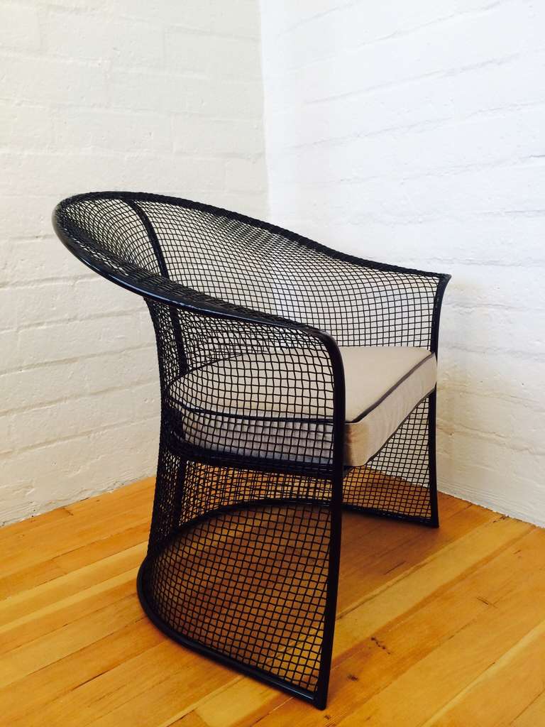 American Gorgeous Pair of Mesh Woodard Patio Chairs