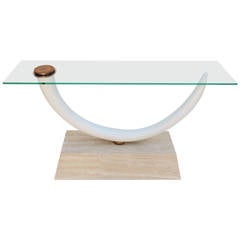 Faux Tusk Console Table by Maitland-Smith