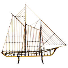 Large Brass Ship by Curtis Jere