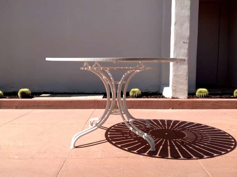 American Sculptural Russell Woodard Patio Table and Chairs