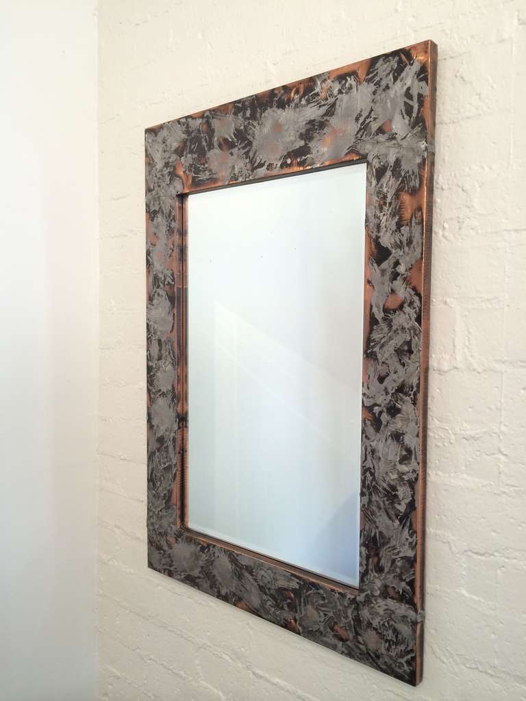 Copper and Aluminum Mirror by Autumn Guild 1